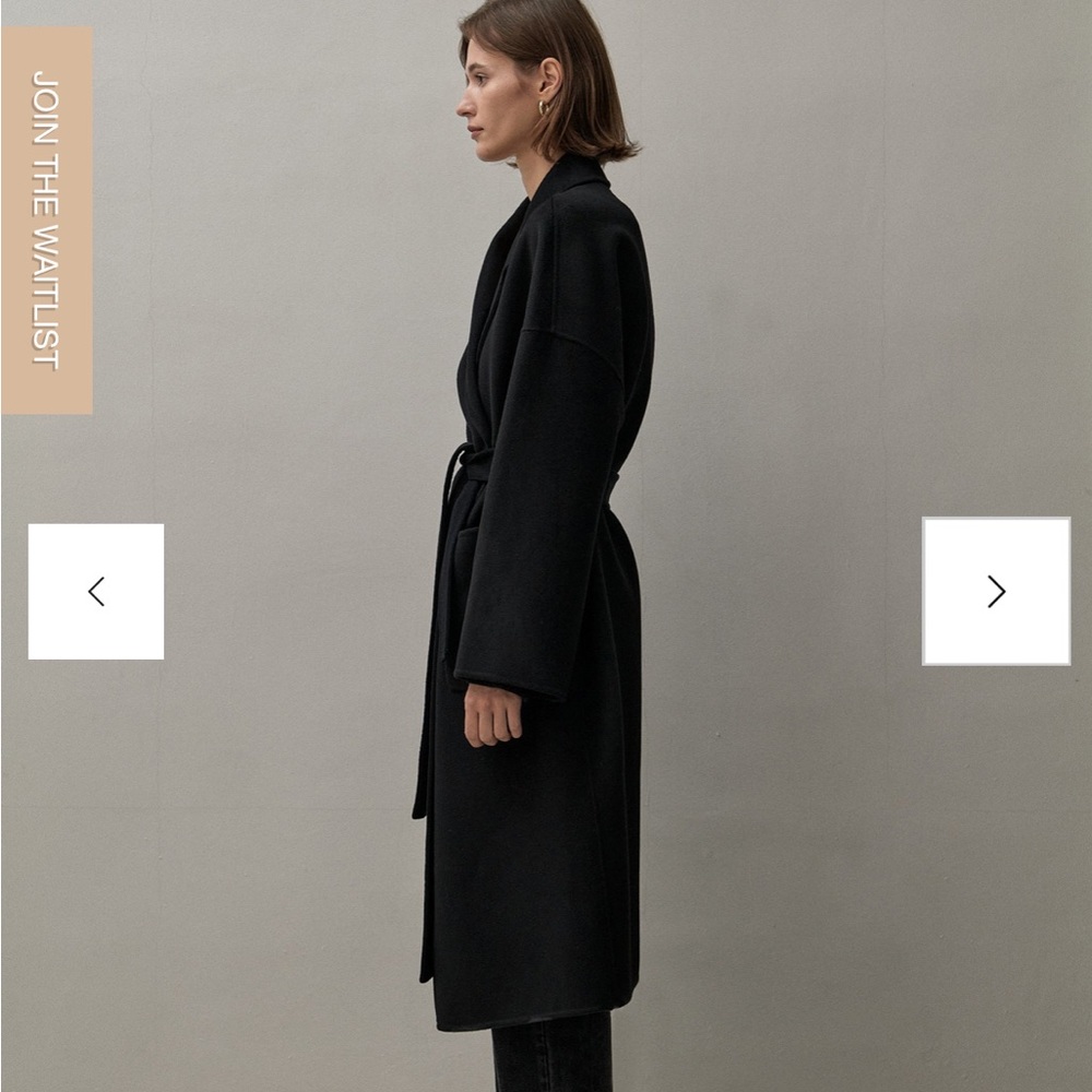 The Curated - The Boyfriend Coat - Black / Size Small - Picture 4 of 16
